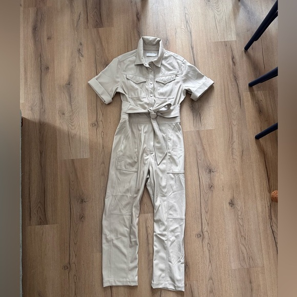 Jonathan Simkhai vegan leather jumpsuit - Picture 3 of 3